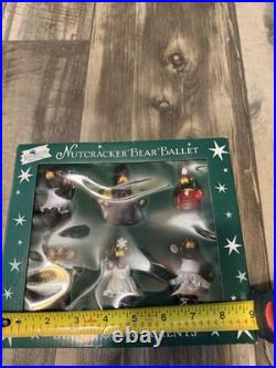 Big Sky Carvers Jeff Fleming Bearfoots Nutcracker Bear Ornaments, 6pc Christmas