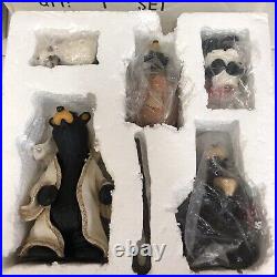 Big Sky Carvers Jeff Fleming Beartivity Nativity Figurines Complete Set I II III