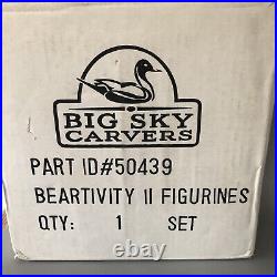 Big Sky Carvers Jeff Fleming Beartivity Nativity Figurines Complete Set I II III