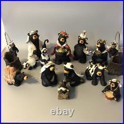 Big Sky Carvers Jeff Fleming Beartivity Nativity Figurines Complete Set I II III