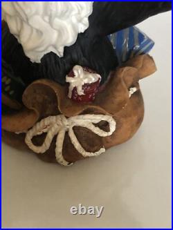 Big Sky Carvers Jeff Fleming Black Bear Santa's Surprise Christmas package Bag Big Sky Carvers Jeff Fleming Black Bear Santa's Surprise Christmas package Bag
