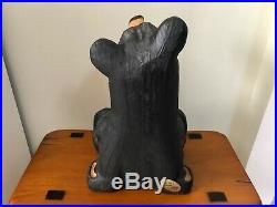 Big Sky Carvers Jeff Fleming Black Bear Wood Carving Baby Bear Sculpture