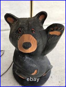 Big Sky Carvers Jeff Fleming Carved Bearfoots Bears Large Wood Table Lamp 28