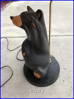 Big Sky Carvers Jeff Fleming Carved Bearfoots Bears Large Wood Table Lamp 28 Big Sky Carvers Jeff Fleming Carved Bearfoots Bears Large Wood Table Lamp 28