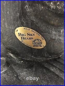 Big Sky Carvers Jeff Fleming Carved Bearfoots Bears Large Wood Table Lamp 28