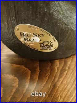 Big Sky Carvers Jeff Fleming Carved Blackbear Large Wood Table Lamp 27