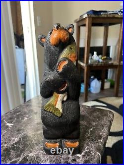 Big Sky Carvers Jeff Fleming Hand Carved Bear with Fish 11