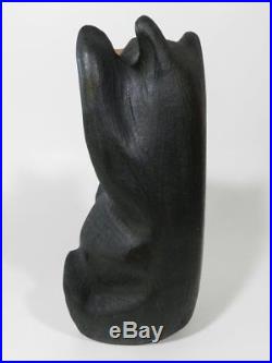 Big Sky Carvers Jeff Fleming Hand Carved Black Bear Waving Sculpture