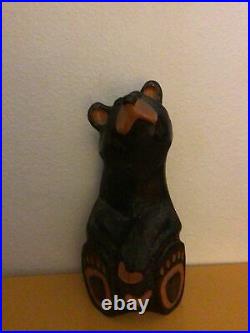 Big Sky Carvers Jeff Fleming Large Hand Carved Wood Bear 15 Inches Tall