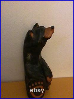 Big Sky Carvers Jeff Fleming Large Hand Carved Wood Bear 15 Inches Tall
