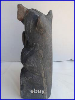 Big Sky Carvers Jeff Fleming Roy Bear Wipe Yer Paws Sign Solid Wood 19.5