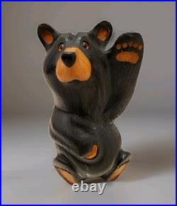 Big Sky Carvers Jeff Fleming Solid Wood Black Bear 13 Sculpture Statue USA MINT