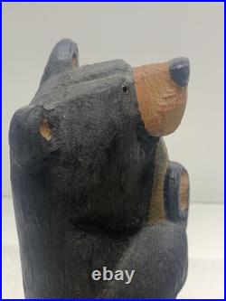 Big Sky Carvers Jeff Fleming Wood Bear with Trout Fish Cabin Decor Montana USA ART