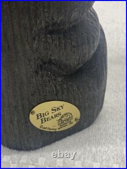 Big Sky Carvers Jeff Fleming Wood Tall Bear Cabin Decor Montana USA ART Rustic