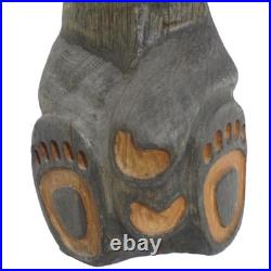 Big Sky Carvers Jeffrey Hand Carved Jeff Fleming Black Bear Statue 15 in Foots