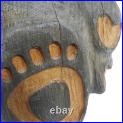 Big Sky Carvers Jeffrey Hand Carved Jeff Fleming Black Bear Statue 15 in Foots