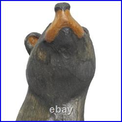 Big Sky Carvers Jeffrey Hand Carved Jeff Fleming Black Bear Statue 15 in Foots