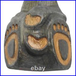 Big Sky Carvers Jeffrey Hand Carved Jeff Fleming Black Bear Statue 15 in Foots