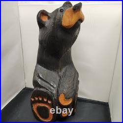 Big Sky Carvers Jeffrey Hand Carved Jeff Fleming Black Bear Statue 15 inch Tall