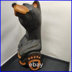 Big Sky Carvers Jeffrey Hand Carved Jeff Fleming Black Bear Statue 15 inch Tall