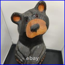 Big Sky Carvers Jeffrey Hand Carved Jeff Fleming Black Bear Statue 15 inch Tall