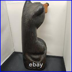Big Sky Carvers Jeffrey Hand Carved Jeff Fleming Black Bear Statue 15 inch Tall