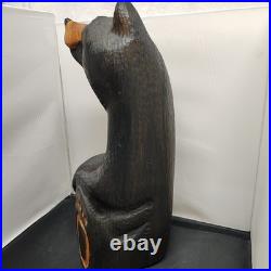 Big Sky Carvers Jeffrey Hand Carved Jeff Fleming Black Bear Statue 15 inch Tall