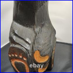 Big Sky Carvers Jeffrey Hand Carved Jeff Fleming Black Bear Statue 15 inch Tall