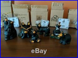 Big Sky Carvers LOT 6 Bear Figurines Collectible