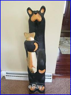 Big Sky Carvers Lou Black Bear with fish by Artist Jeff Fleming