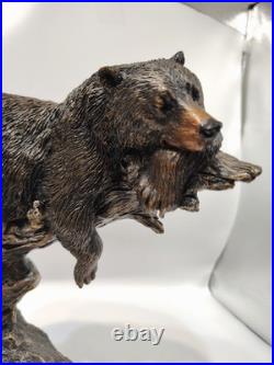Big Sky Carvers Marc Pierce Bruin Slumber Bear Sculpture Signed 2007