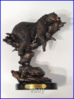 Big Sky Carvers Marc Pierce Bruin Slumber Bear Sculpture Signed 2007