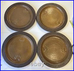 Big Sky Carvers Maskwa Ridge Bear Paw Pottery 12 Dinner Plates Set Of 4 Big Sky Carvers Maskwa Ridge Bear Paw Pottery 12 Dinner Plates Set Of 4