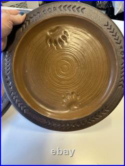 Big Sky Carvers Maskwa Ridge Bear Paw Pottery 12 Dinner Plates Set Of 4 Big Sky Carvers Maskwa Ridge Bear Paw Pottery 12 Dinner Plates Set Of 4