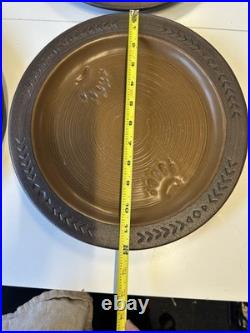 Big Sky Carvers Maskwa Ridge Bear Paw Pottery 12 Dinner Plates Set Of 4 Big Sky Carvers Maskwa Ridge Bear Paw Pottery 12 Dinner Plates Set Of 4