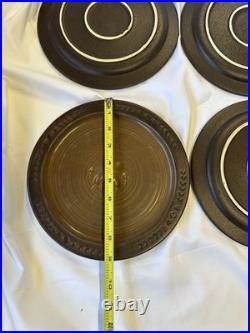 Big Sky Carvers Maskwa Ridge Bear Paw Pottery 9 Salad Plates Set Of 4