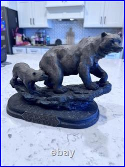 Big Sky Carvers Mountain Matriarch Bear & Cub Bronze Marc Pierce Statue Figurine
