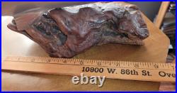 Big Sky Carvers Rainbow Trout On Burl Wood Signed B. Reel 17 long 7 hig