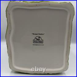 Big Sky Carvers Ranger Station Bears Moose Log Cabin Ceramic Cookie Jar Rare
