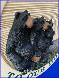 Big Sky Carvers Sign Family Bear 3D Plaque Welcome To Our Home 17