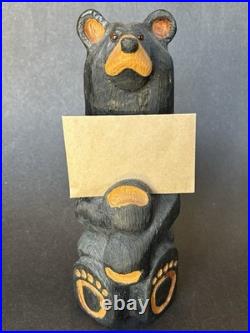 Big Sky Carvers Sitting Bear Wood Carved 11.25 Bearfoots Sign Eyeglass Rest
