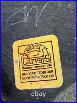 Big Sky Carvers Solid Wood Black Bear Sculpture Western Pine Paw Up Wave 13