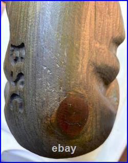 Big Sky Carvers Solid Wood Black Bear Sculpture Western Pine Paw Up Wave 13