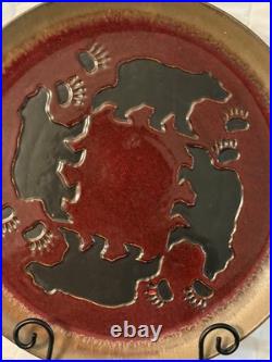 Big Sky Carvers Stoneware Bear Wall Art