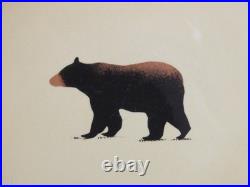Big Sky Carvers Stoneware China BRUSHWERKS BEAR Two (2) Dinner Plates GC