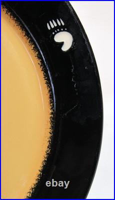 Big Sky Carvers Stoneware China BRUSHWERKS BEAR Two (2) Dinner Plates GC