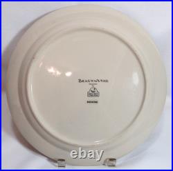 Big Sky Carvers Stoneware China BRUSHWERKS BEAR Two (2) Dinner Plates GC