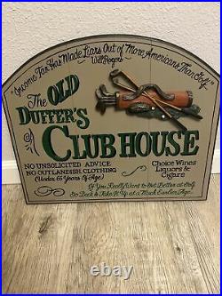 Big Sky Carvers USA clubhouse Wall Sign Golf Clubs READ