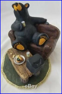 Big Sky Carvers Uncle Patrick Bearfoots Bear Figurine Couch TV Beer Burger Rare