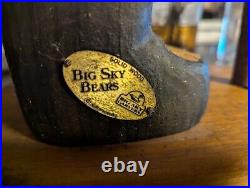 Big Sky Carvers Vintage Black Bear Towel Holder 21 Inches Tall
